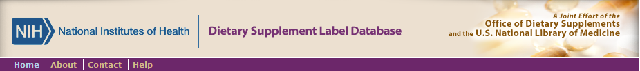Dietary Supplment Label Database