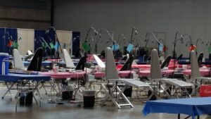 Convention Center transformed into a dental clinic