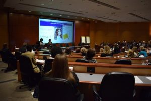 view of a presentation from the audience at the symposium