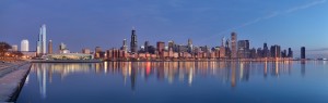 "Chicago sunrise 1" by Daniel Schwen 