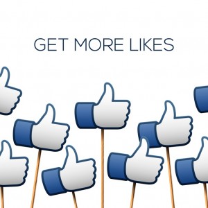 Thumbs up symbols with text "get more likes"