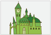 Cartoon image of an Emerald City