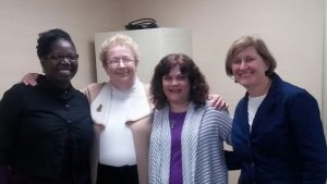 The Engage for Health project team from left to right: Lydia Collins, Kathy Silks, Susan Jeffery, Cindy Olney