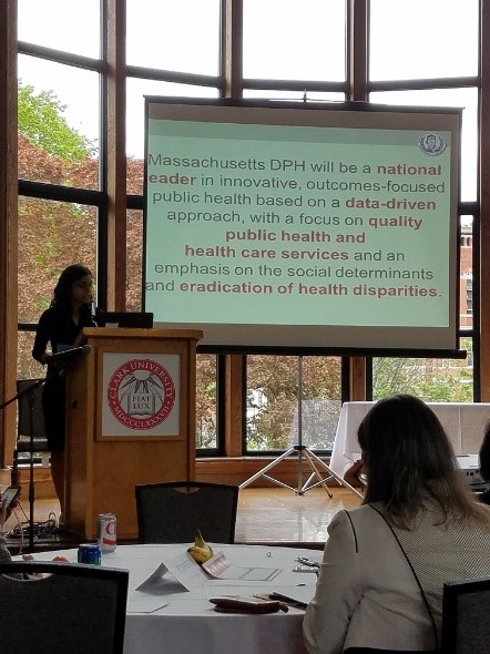 Monica Bharel, MD DPH Commissioner, MA Department of Public Health gives the Afternoon Keynote.