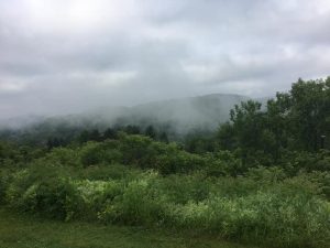 fog over mountains