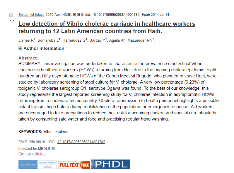 EAI and PHDL icons in PubMed citation