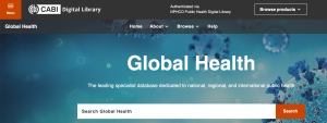 Global Health Search Box