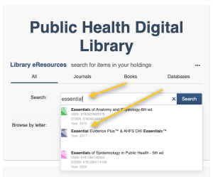 Screenshot of PHDL EE Search