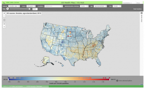 IHME US Map Data Visualization