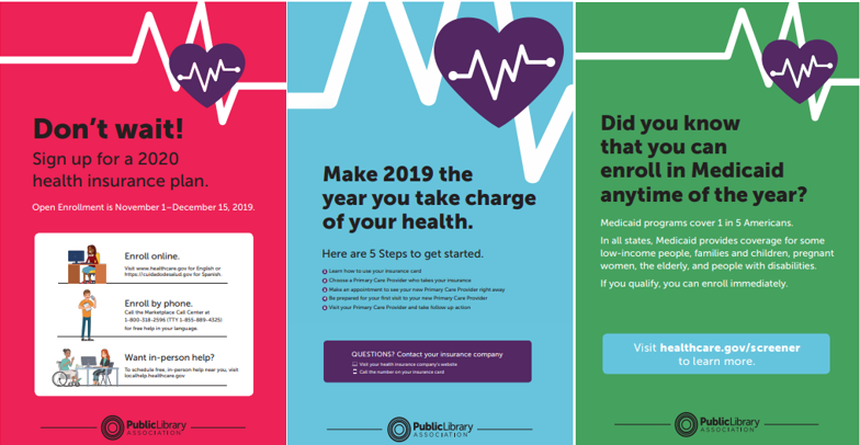 health insurance PLA posters