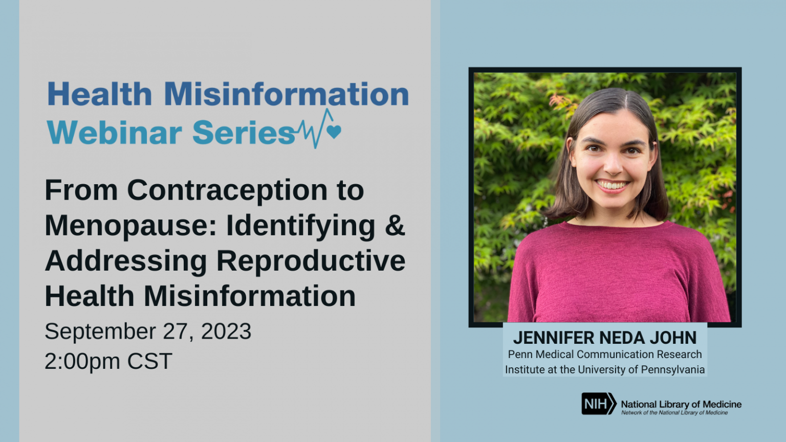 Health Misinformation Webinar From Contraception To Menopause Identifying And Addressing 8700