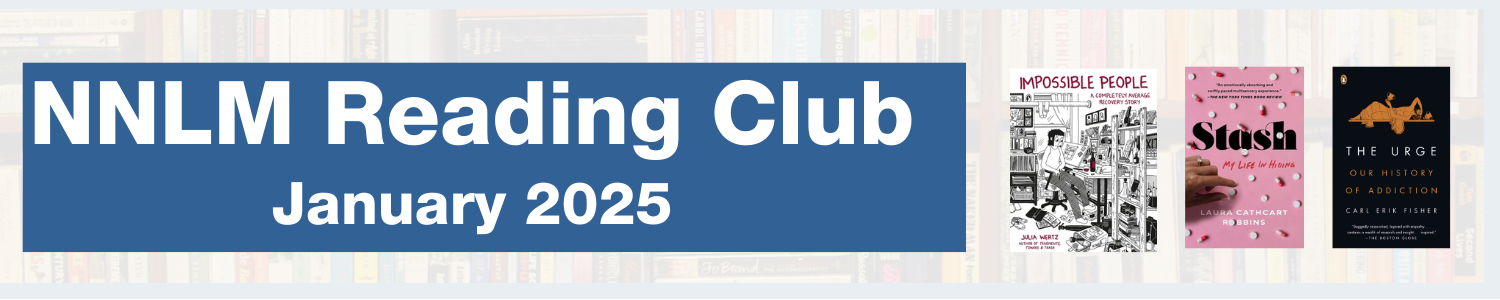 January 2025 Reading Club banner with the three book covers