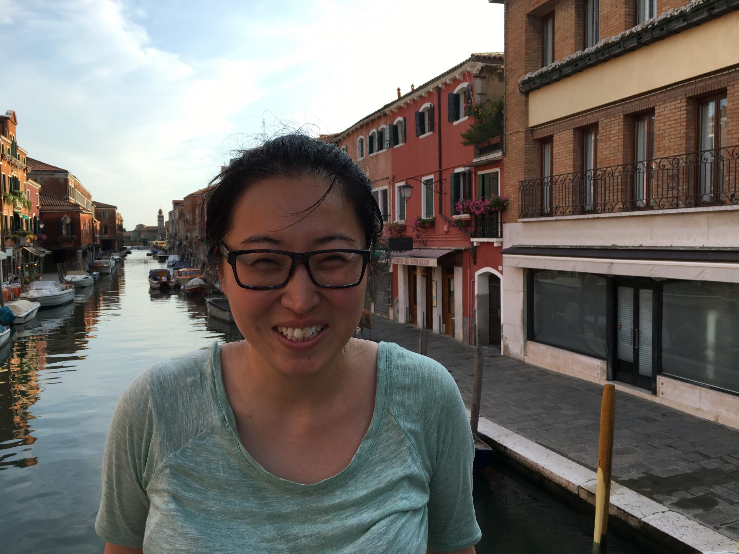 Nancy Shin in Murano, Italy