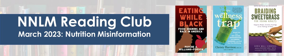 banner announcing nutrition misinformation reading club