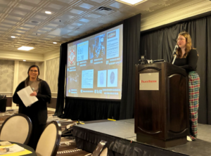 Morgan and Katie presenting