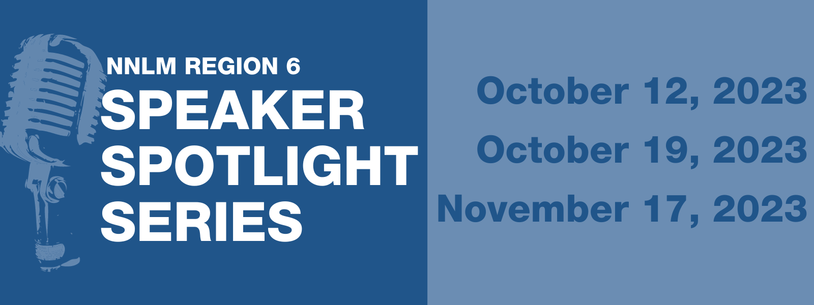 Fall Speaker Spotlight Series Dates