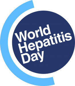 World Hepatitis Day Logo: A globe tilted on its axis