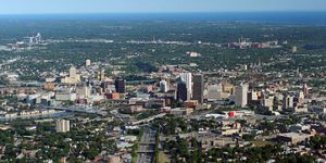 Ariel view of Rochester, NY