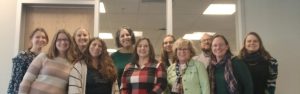 Members of the Connecticut Association for Health Science Librarians at the December meeting at Fairfield University